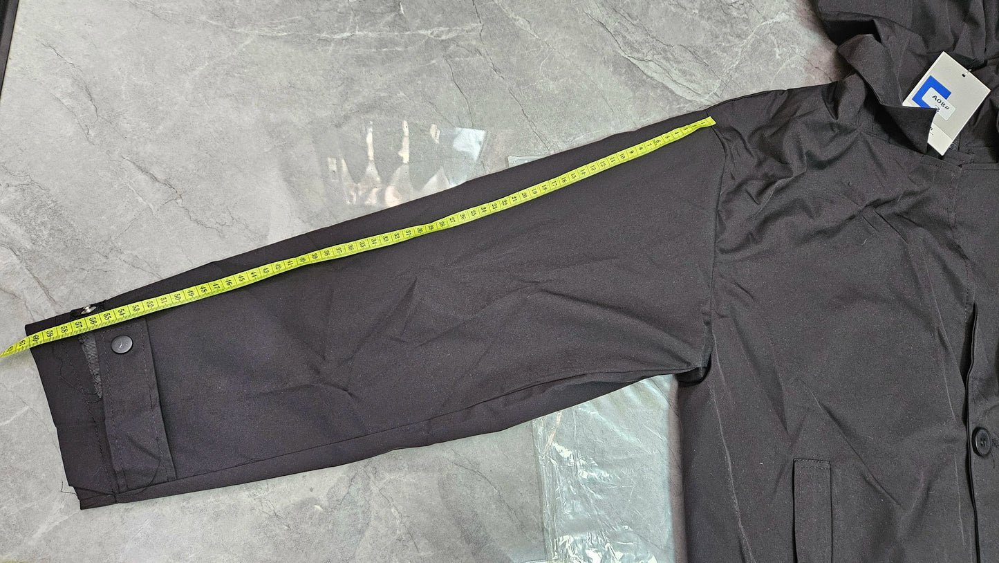 M&T Wear Men’s Korean Style Hooded Windbreaker – Two-Piece Mid-Length Jacket