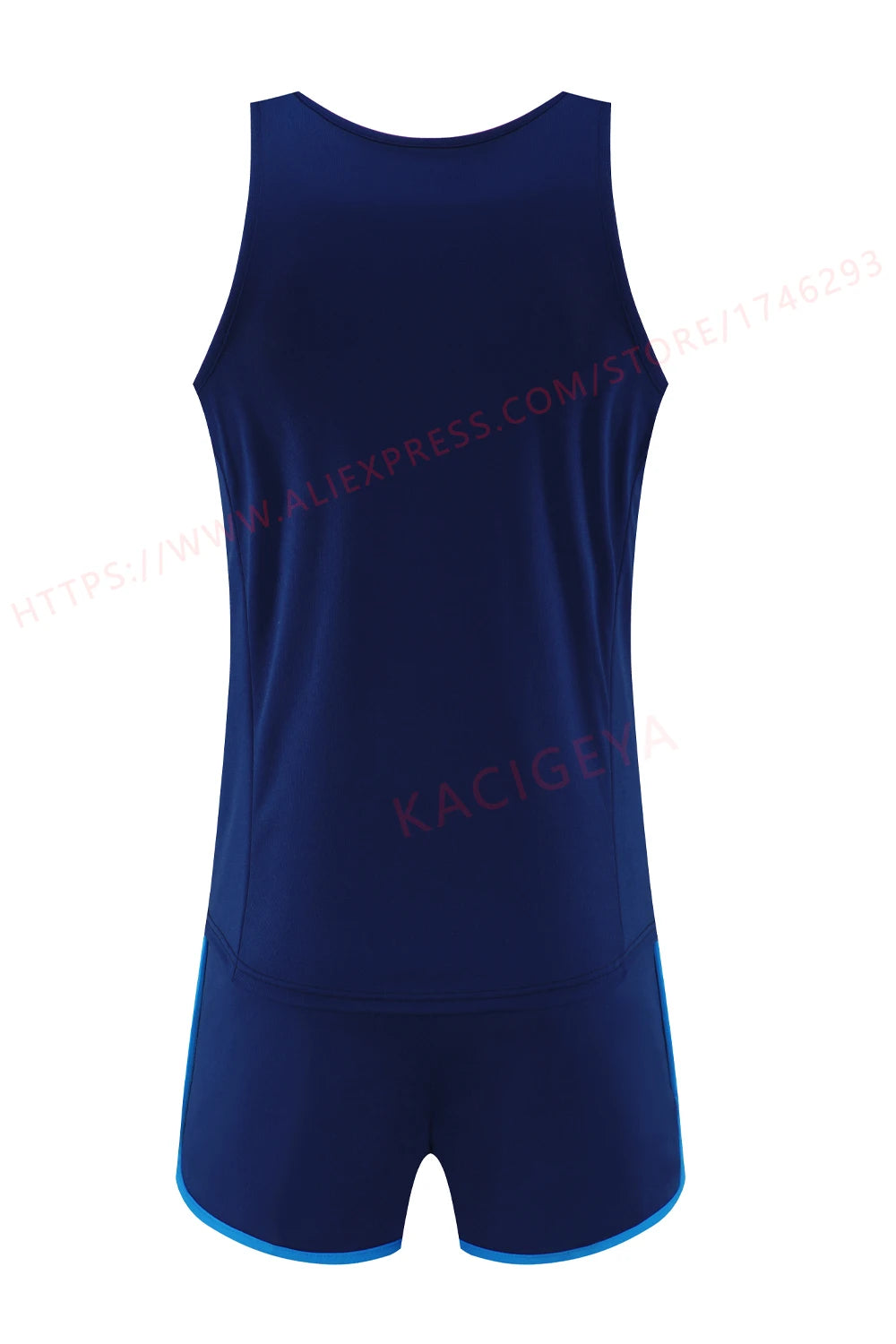 M&T Wear - Men Running Tracksuits 2021 Track And Field Suits Quick Dry Marathon Athletics Sportswear Vest+Shorts Team Sport Set