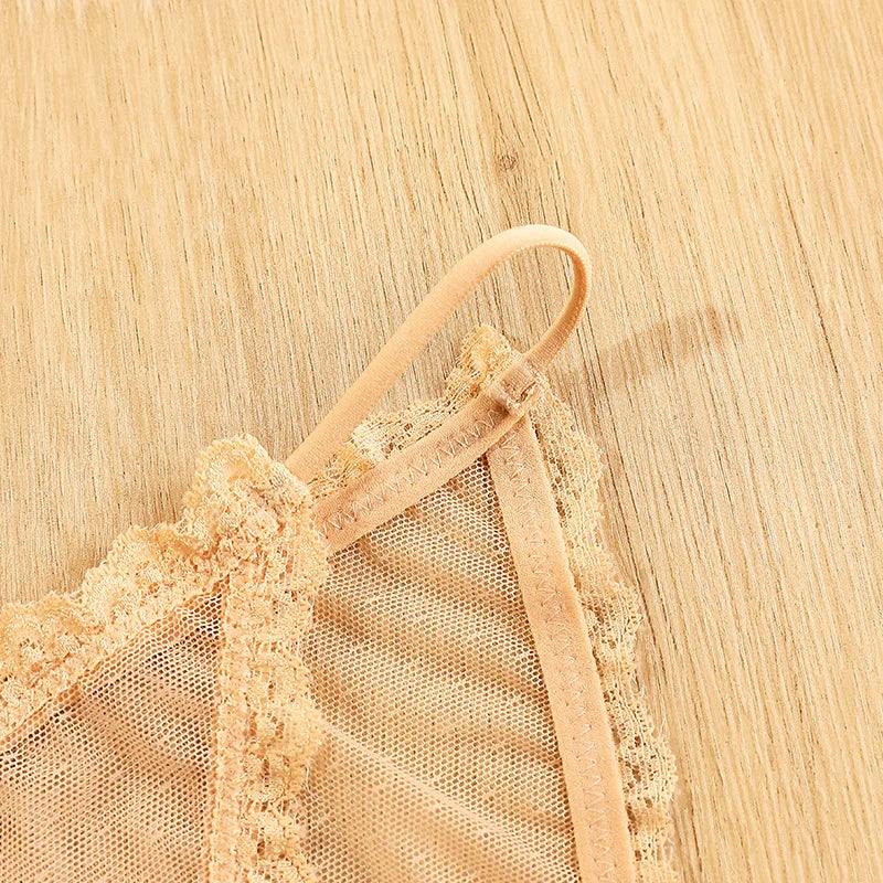 M&T Wear - Women's underwear sexy seamless lace hollow out gauze ribbon middle waist female panties ladies breathable comfortable lingerie