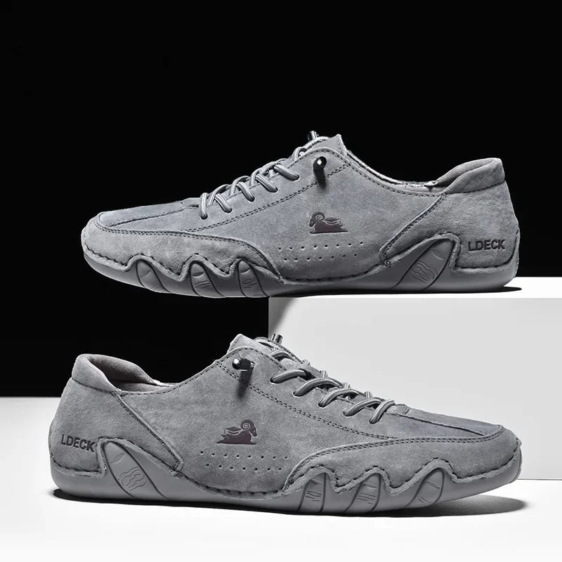 M&T Wear - Men's Casual Shoes Lace Up Comfortable Soft Non Slip Durable Walking Shoes Classic Fashionable Trendy Park Walking Travel Shoes