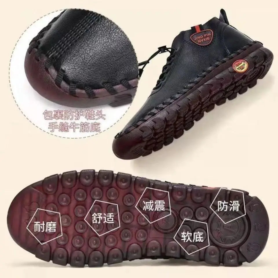M&T Wear - Women's Flat Shoes New Orthopedic Loafers Woman Moccasins Stitched Slip On Ballet Flats For Women Nurse Shoes Medical