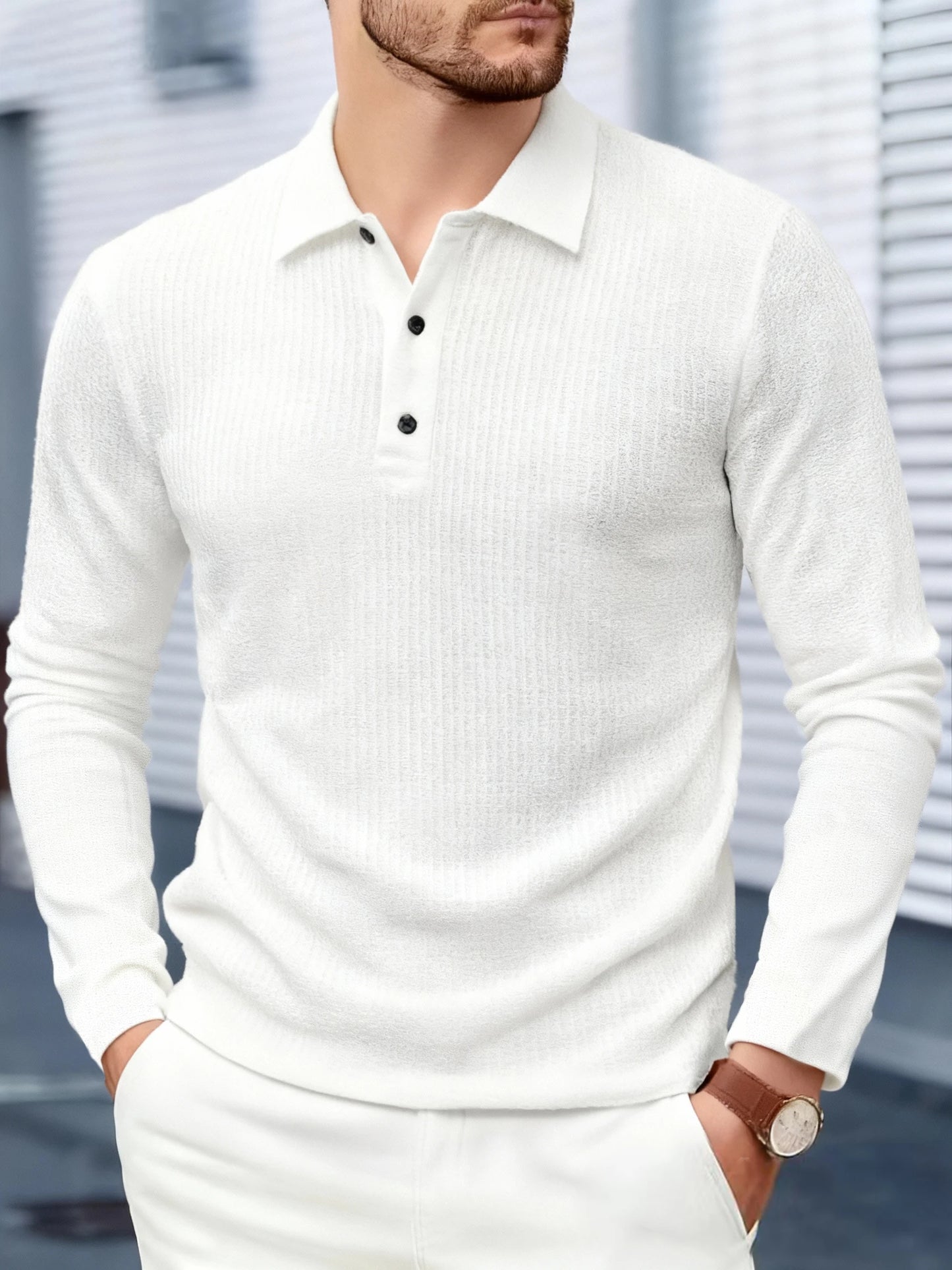 M&T Wear - Men's High-Quality Long Sleeve Golf Polo