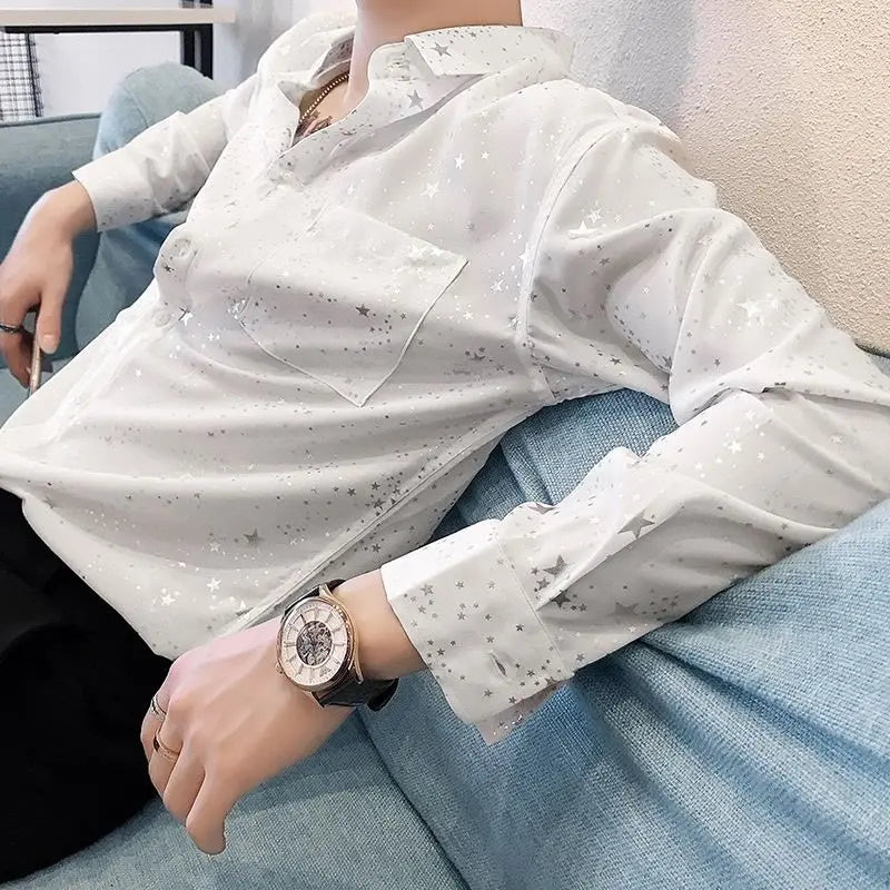 M&T Wear - Man Shirt Black Funny With Print Graphic Printed Shirts