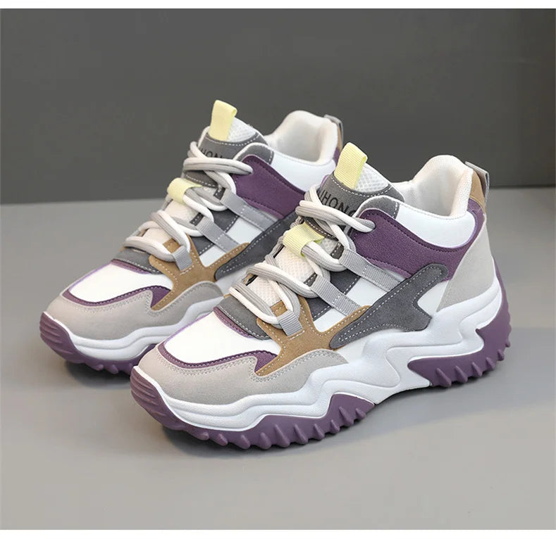 M&T Wear - Breathable Mesh Casual Shoes Woman Heels Loafers