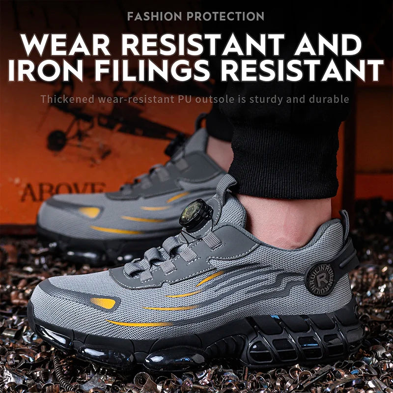 M&T Wear - Safety Shoes Slip Resistant Abrasion Resistant Work Shoes