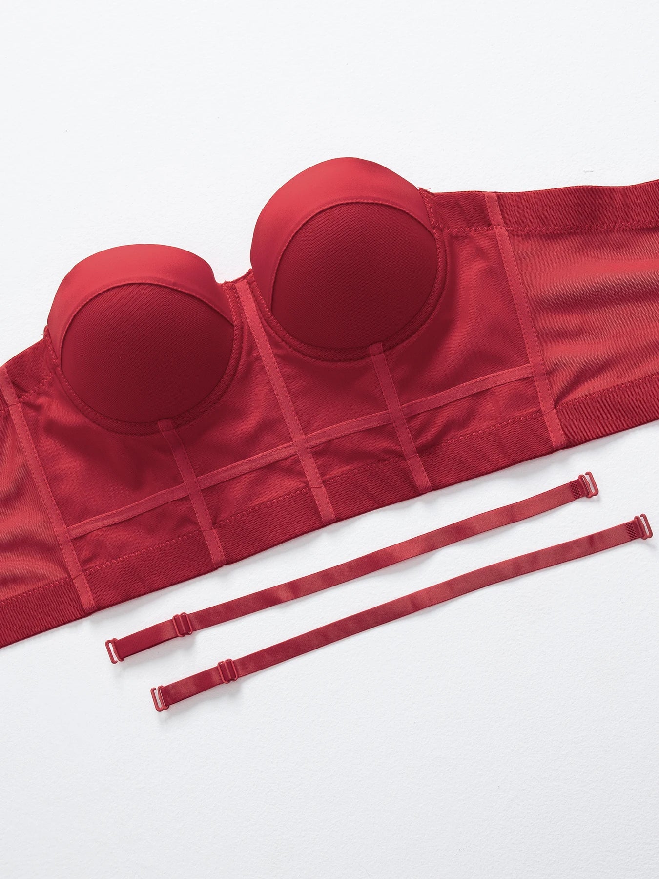 M&T Wear - Breathable Bra Buckle Style Design Adjustable Size Solid Color Simplicity Elegant Comfortable New Shoulder Strap Gauze Bra