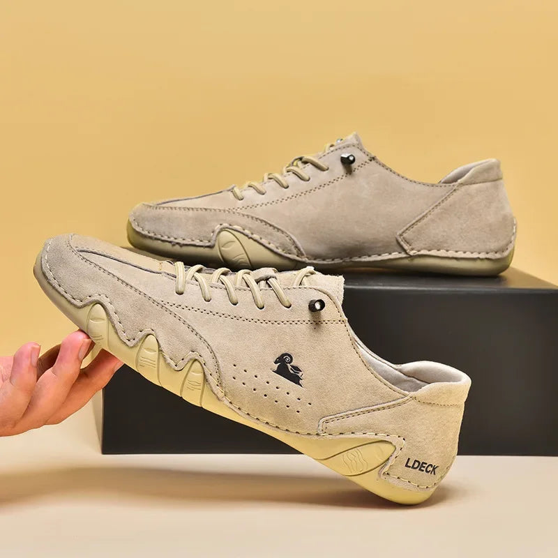 M&T Wear - Men's Casual Shoes Lace Up Comfortable Soft Non Slip Durable Walking Shoes Classic Fashionable Trendy Park Walking Travel Shoes
