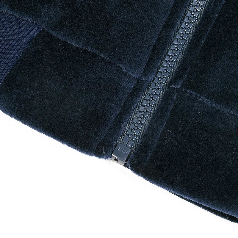 M&T Wear - Kids school clothes boy/girl school vest navy velour lining hooded outside jacket front zippers and embroided heart kids tops