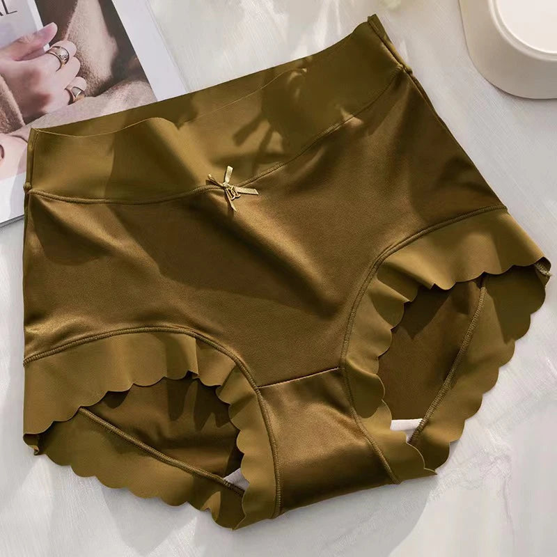 M&T Wear - Silk Panties Nice Briefs Soft Underwear Women's Mid rise Elegance Girls Sexy Lingerie