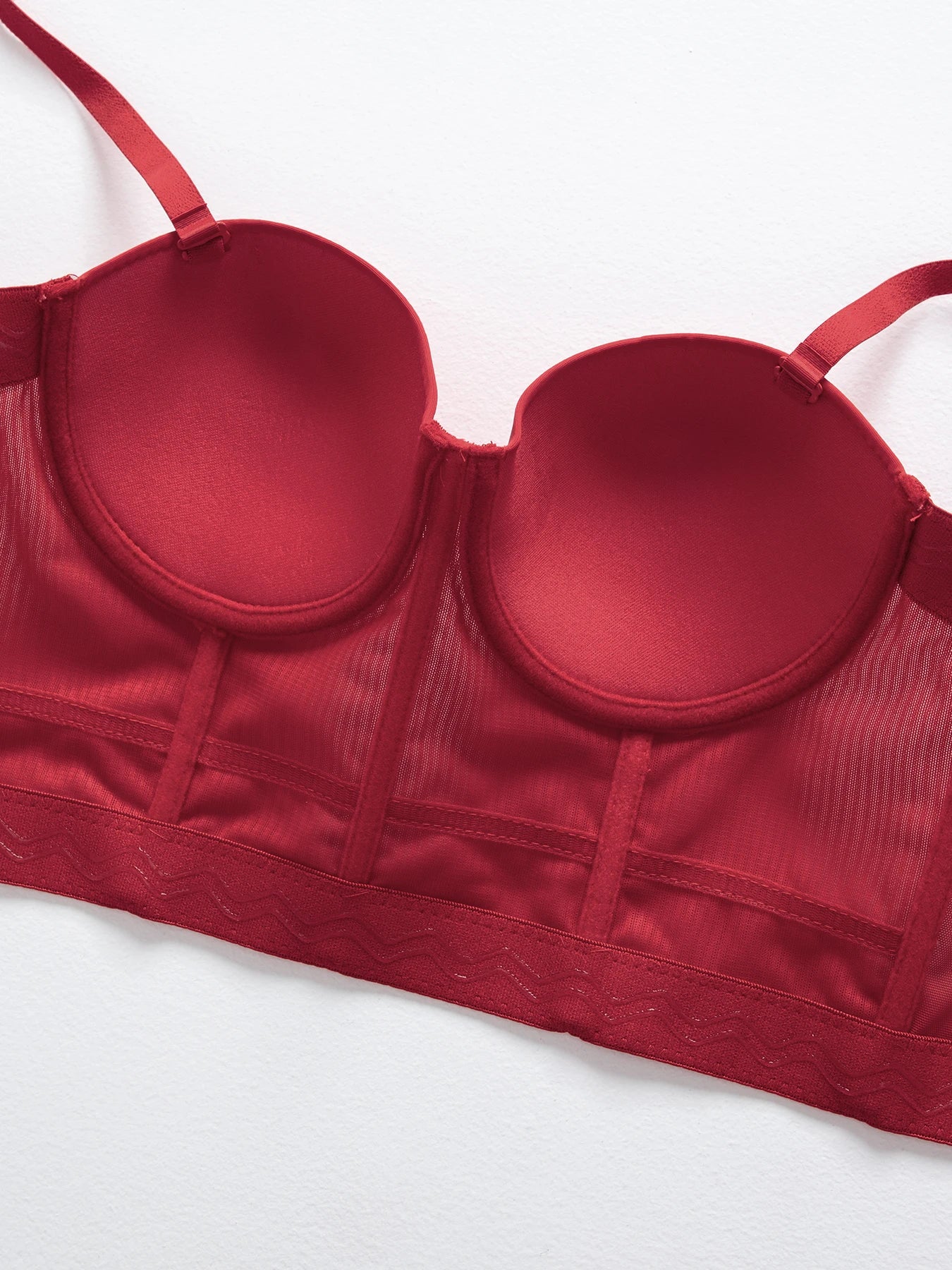 M&T Wear - Breathable Bra Buckle Style Design Adjustable Size Solid Color Simplicity Elegant Comfortable New Shoulder Strap Gauze Bra