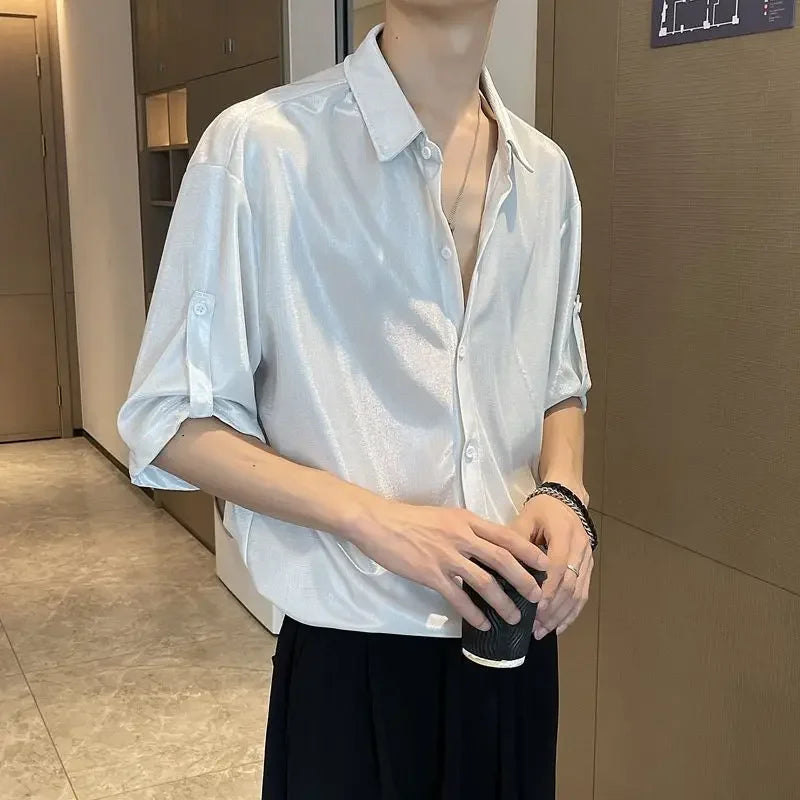 M&T Wear- Cool Tops Asia Button Up Original Korean Popular Shirt