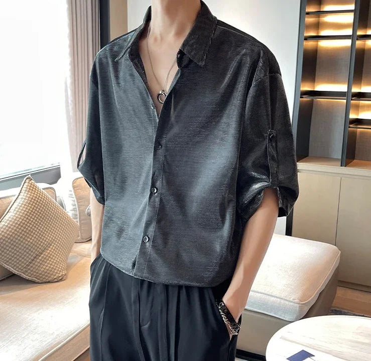 M&T Wear- Cool Tops Asia Button Up Original Korean Popular Shirt