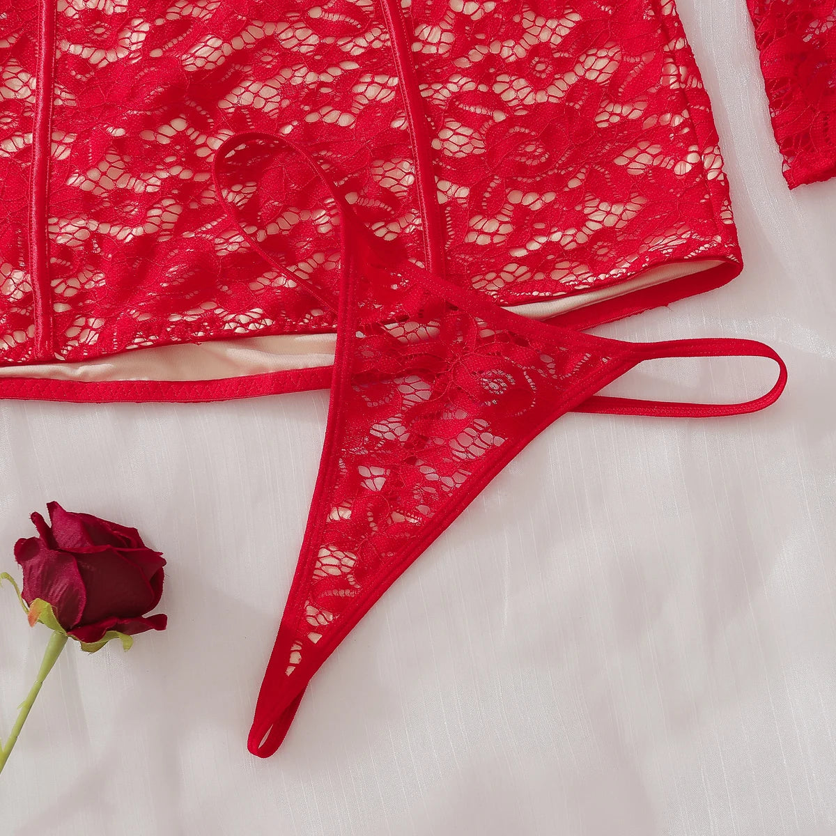 M&T Wear - Fancy Lace Summer Dresses 2025 Flare Sleeve Short Elegant Party Dresses Red Halter FloralLove Luxury Prom Dress