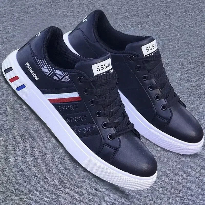 M&T Wear - Men Sneakers Casual Shoes Men Flats Zapatillas Hombre Lightweight Pu Leather Breathable Shoe Mens White Sports Tenis Shoes