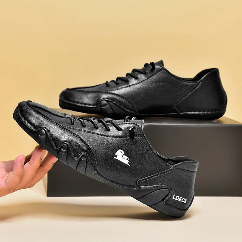 M&T Wear - Men's Casual Shoes Lace Up Comfortable Soft Non Slip Durable Walking Shoes Classic Fashionable Trendy Park Walking Travel Shoes