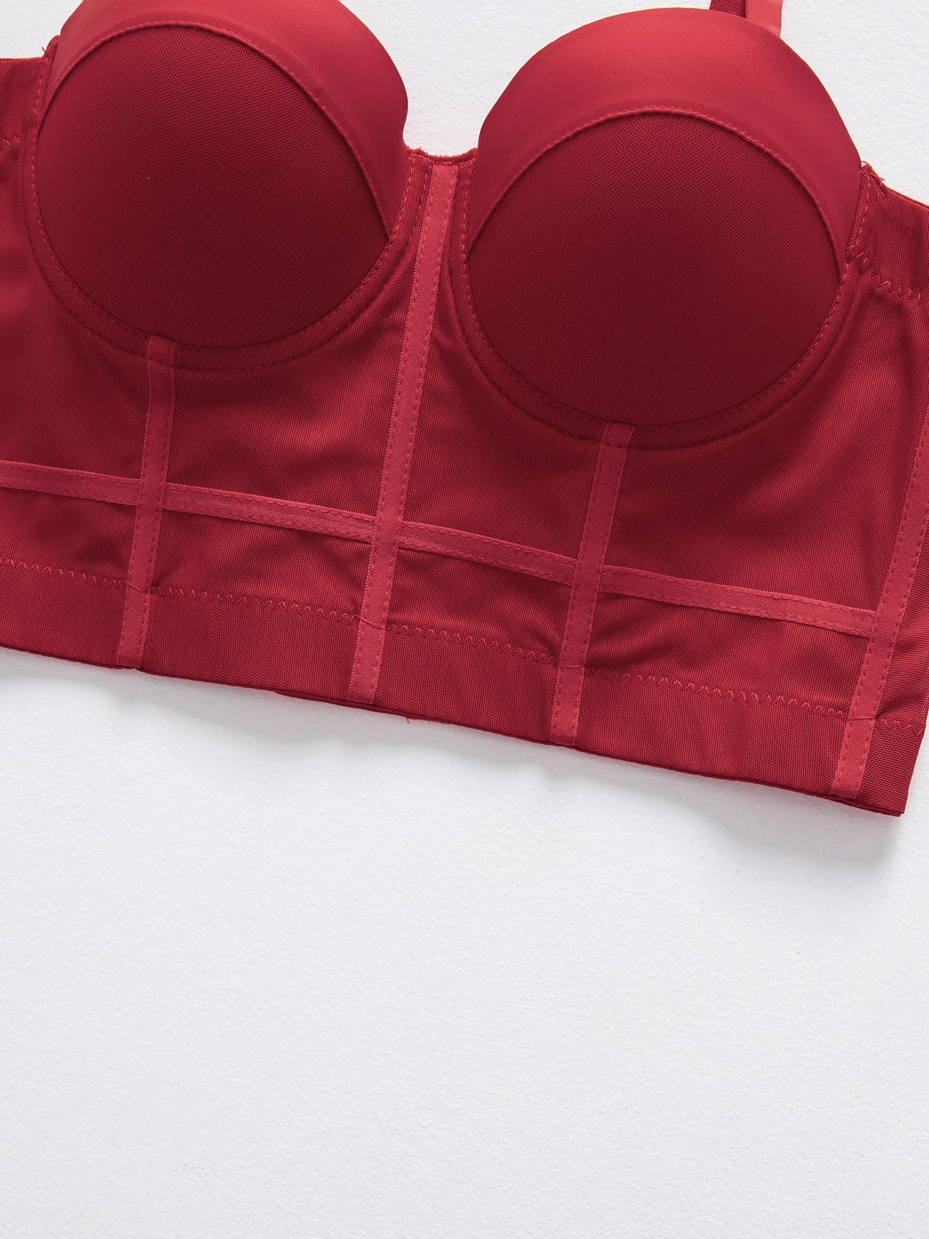 M&T Wear - Breathable Bra Buckle Style Design Adjustable Size Solid Color Simplicity Elegant Comfortable New Shoulder Strap Gauze Bra