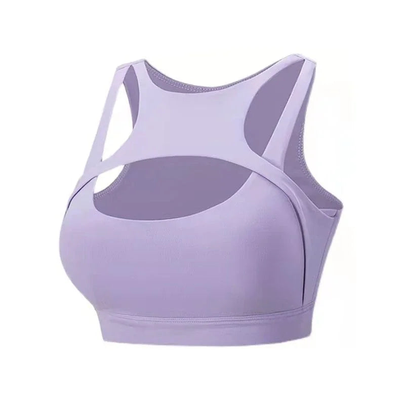 M&T Wear - Fitness Sports Bra Gym Woman Sexy Hollow Push Up High Impact Shockproof Underwear Naked Crop Top Mujer Workout Women'S Yoga Bra