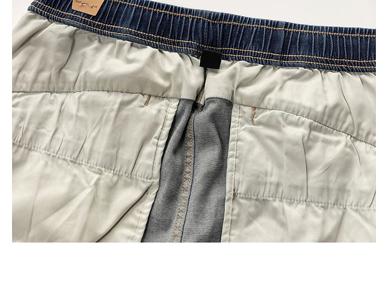 M&T Wear - Classic Washed Blue Denim Jeans for Men American Minimalist