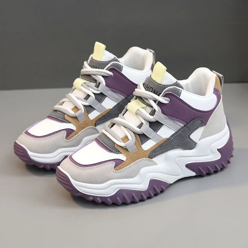 M&T Wear - Breathable Mesh Casual Shoes Woman Heels Loafers