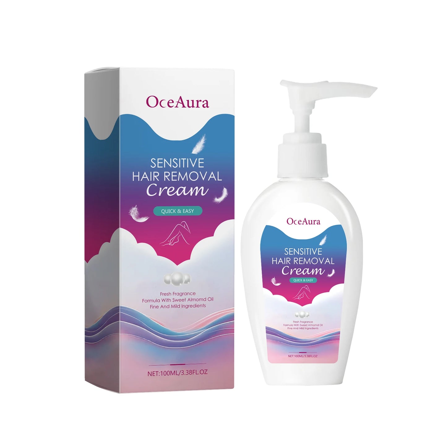 M&T Wear – OceAura Permanent Hair Removal Cream for Men