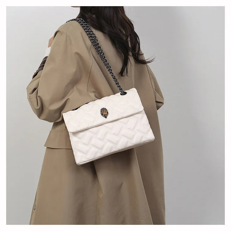 M&T Wear - Women’s Quilted Embroidery Chain Bag