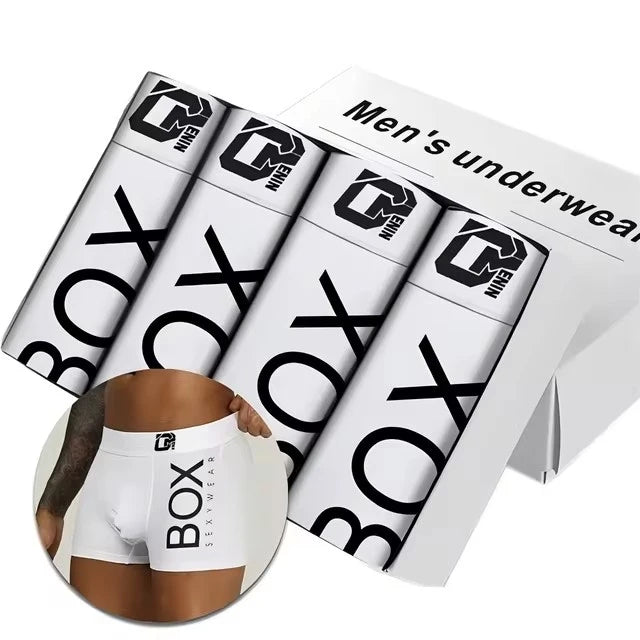 M&T Wear - Men's Boxer Sexy Underwear Soft Long Cotton Soft Underpants Male Panties 3D Pouch Shorts Under Wear Pants Short