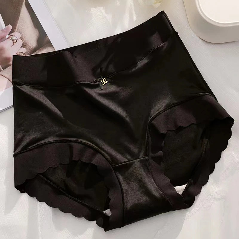 M&T Wear - Silk Panties Nice Briefs Soft Underwear Women's Mid rise Elegance Girls Sexy Lingerie