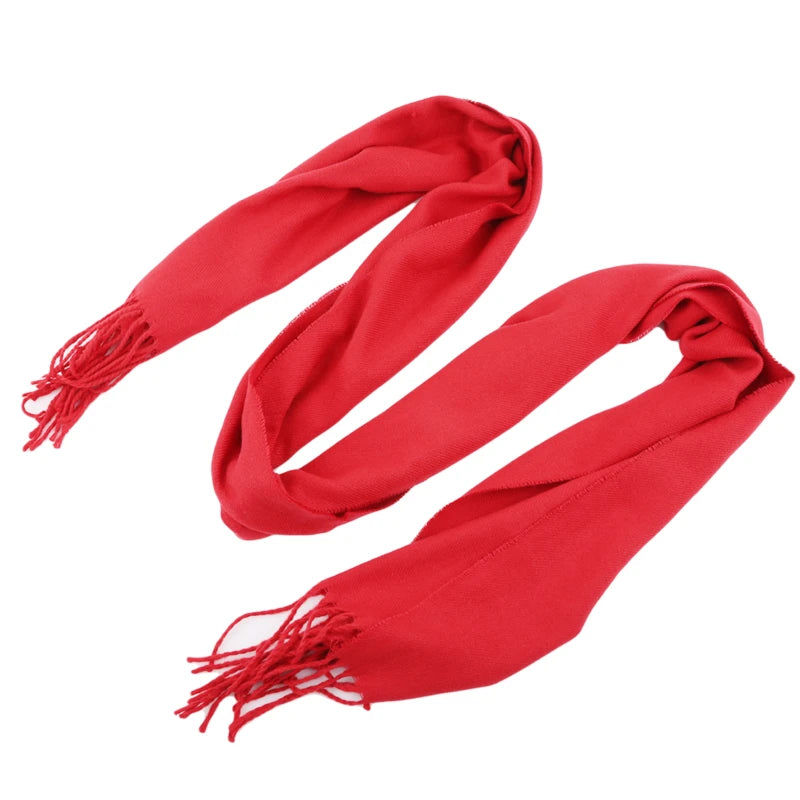 M&T Wear - Wool Scarves Winter Soft Warm Cashmere Shawl Thickened Long Tassel Shawl Warm Scarf Fashion Solid Color Women Man Scarf