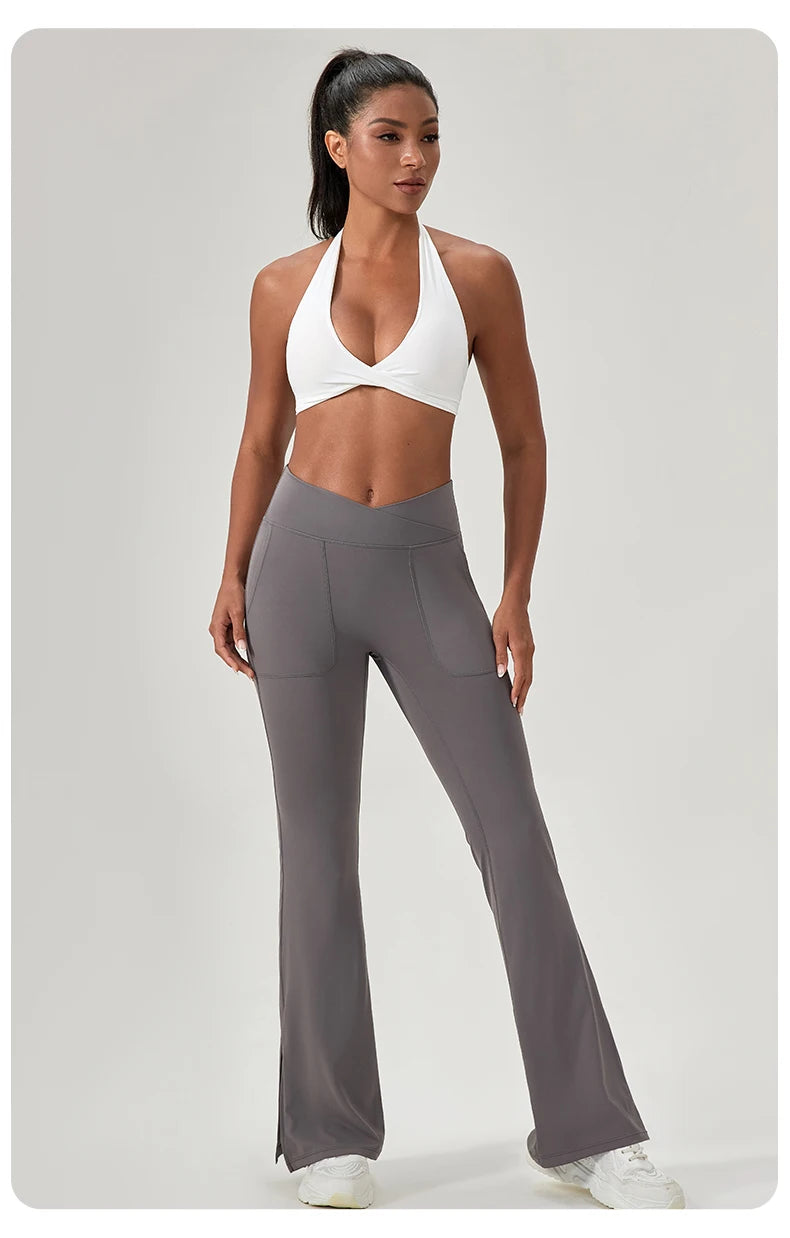 M&T Wear - Sports Yoga Bra for Women Halter Neck with Stylish Back Design Sexy Gym Bra for Running Fitness Sports Bras