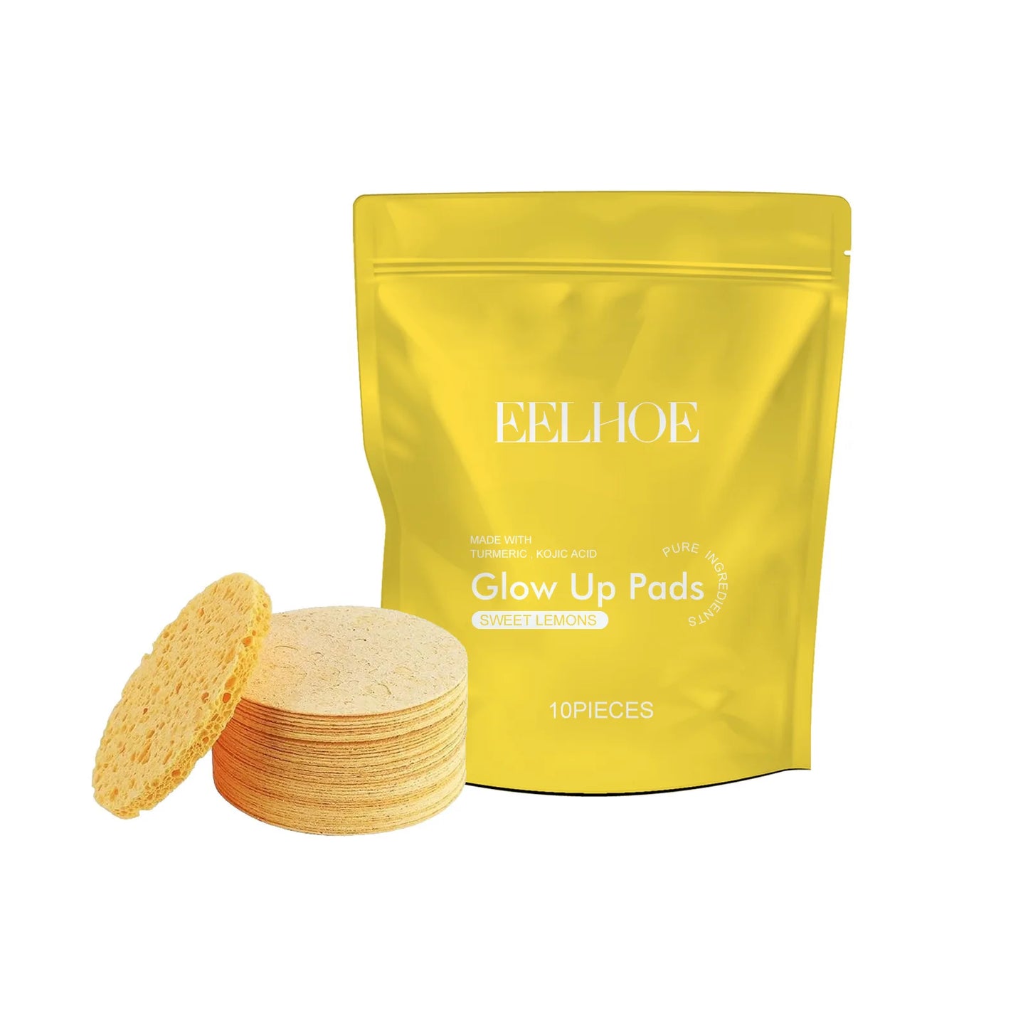 Turmeric Cleansing Pad Deeply Cleanses Skin, Removes Dirt, Controls Oil and Softens Exfoliated, Tender Skin