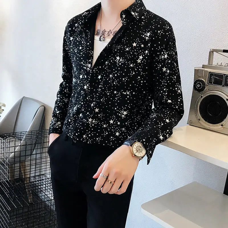 M&T Wear - Man Shirt Black Funny With Print Graphic Printed Shirts