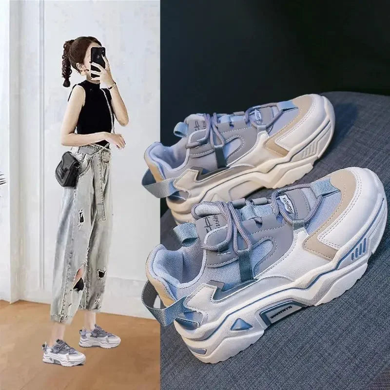 M&T Wear - Sports Shoes for Women Sneakers Athletic Trends 2025 High on Platform Woman Footwear Deals Cheap Walking Comfortable and Elegant