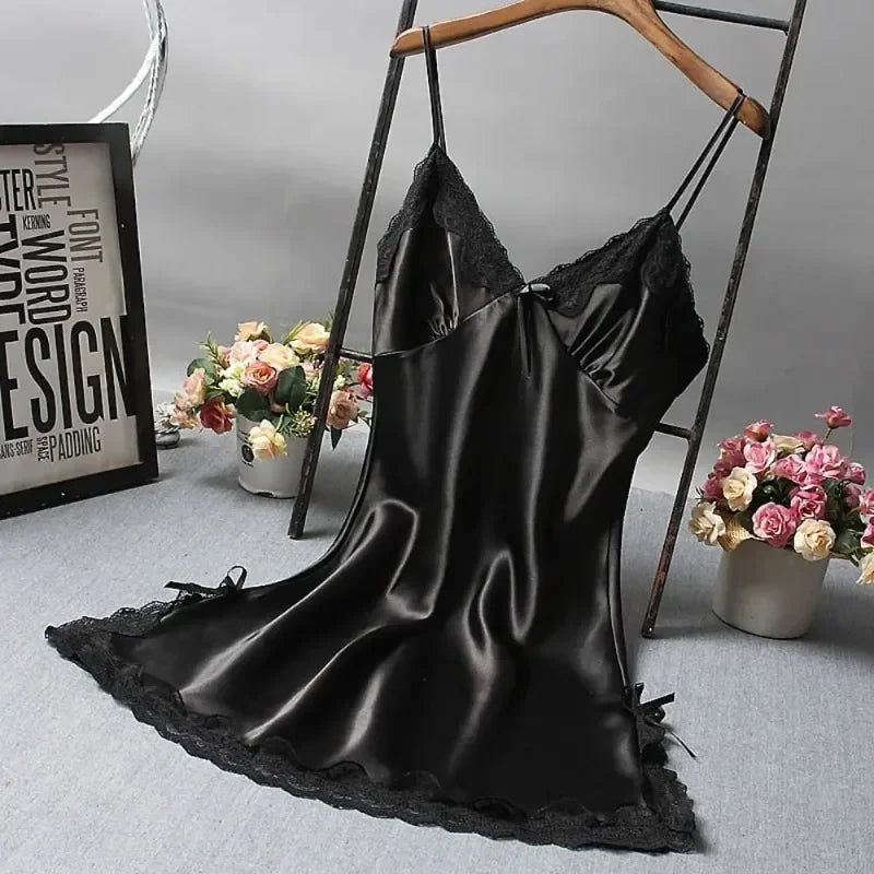 M&T Wear - Sexy Lace Patchwork Camisole Lingerie Nighty Wedding Dress Sleep Wear Nightdress Clothes Women's Nightgowns Sexy Nightwear