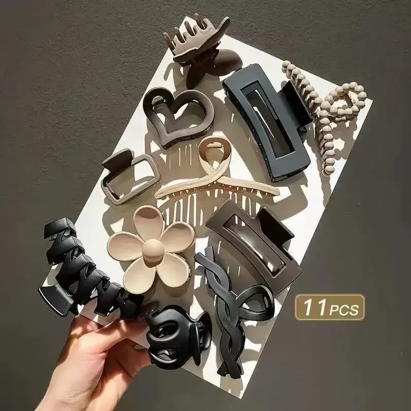 M&T Wear - 11-Head Shark Hair Clip Styling Set with Head Pad