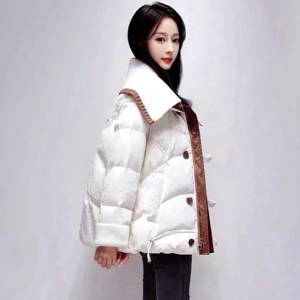 M&T Wear - Quilted Jackets Zip-up Padded Cotton Coats for Women Short Warm Winter on Sale Loose Casual Parkas Woman Great Clothes 2024 Hot