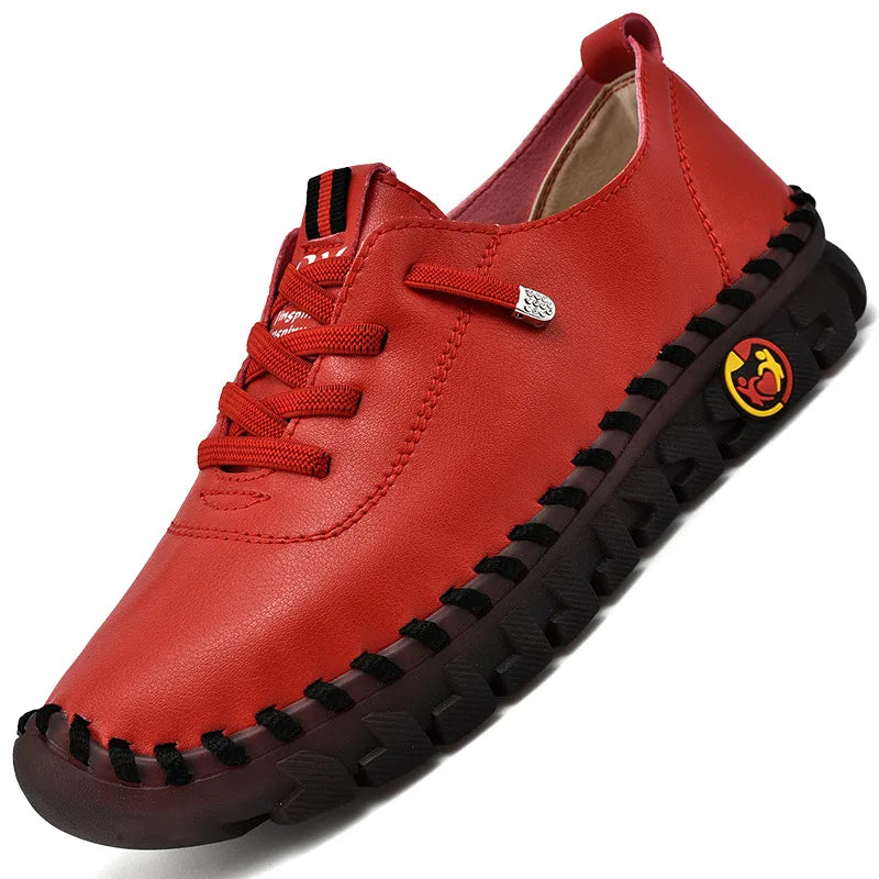 M&T Wear - Women's Flat Shoes New Orthopedic Loafers Woman Moccasins Stitched Slip On Ballet Flats For Women Nurse Shoes Medical