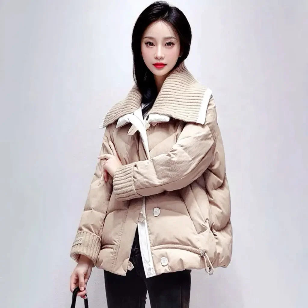 M&T Wear - Quilted Jackets Zip-up Padded Cotton Coats for Women Short Warm Winter on Sale Loose Casual Parkas Woman Great Clothes 2024 Hot