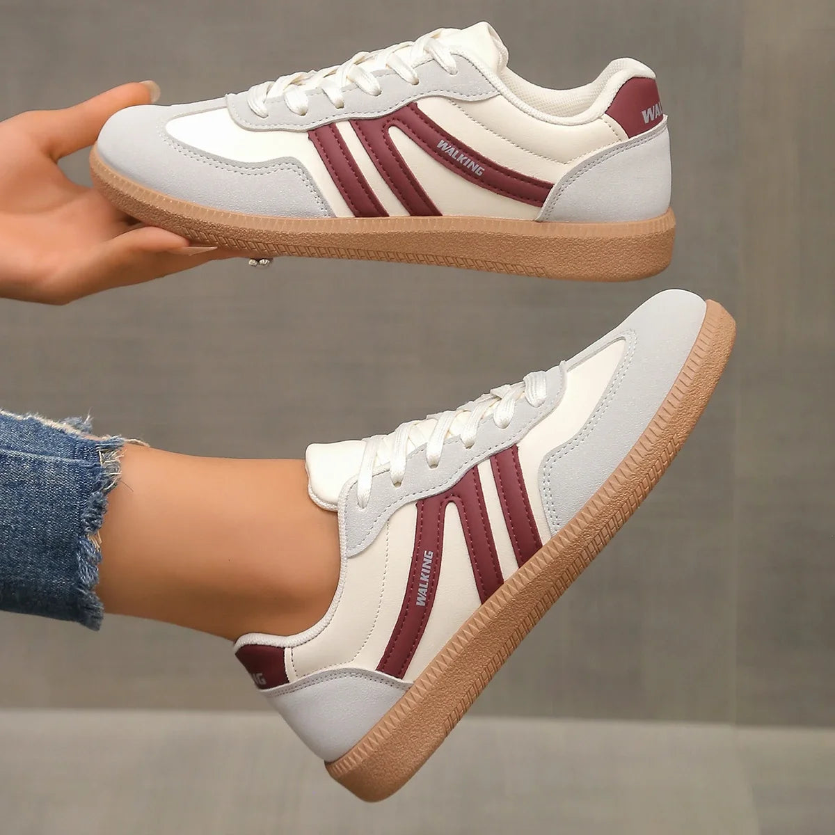 M&T Wears - Women Sneakers Spring New Luxury Flat Loafers Comfortable Slip on Soft Female Sneakers Lightweight Outdoor Shoes for Women