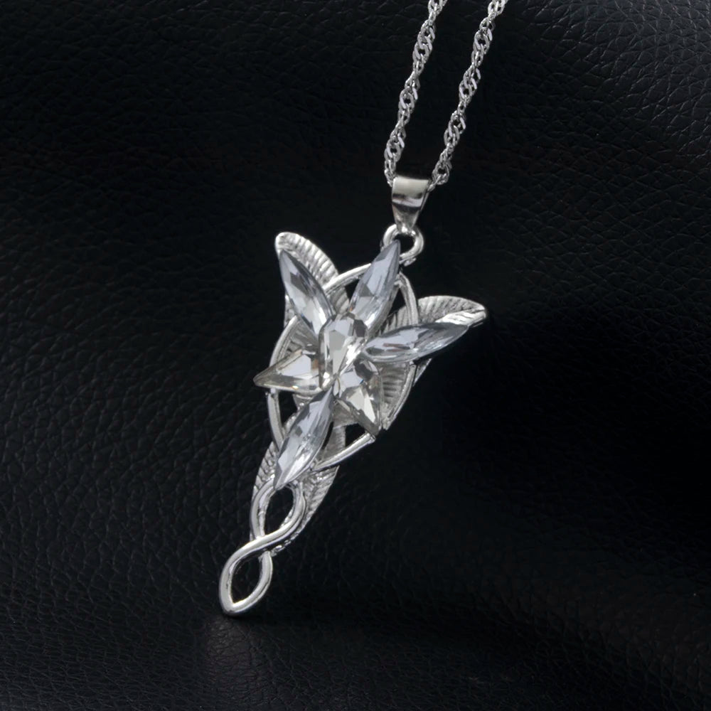 M&T Wear - Lord of the Rings Inspired Elf Princess Crystal Pendant Necklace