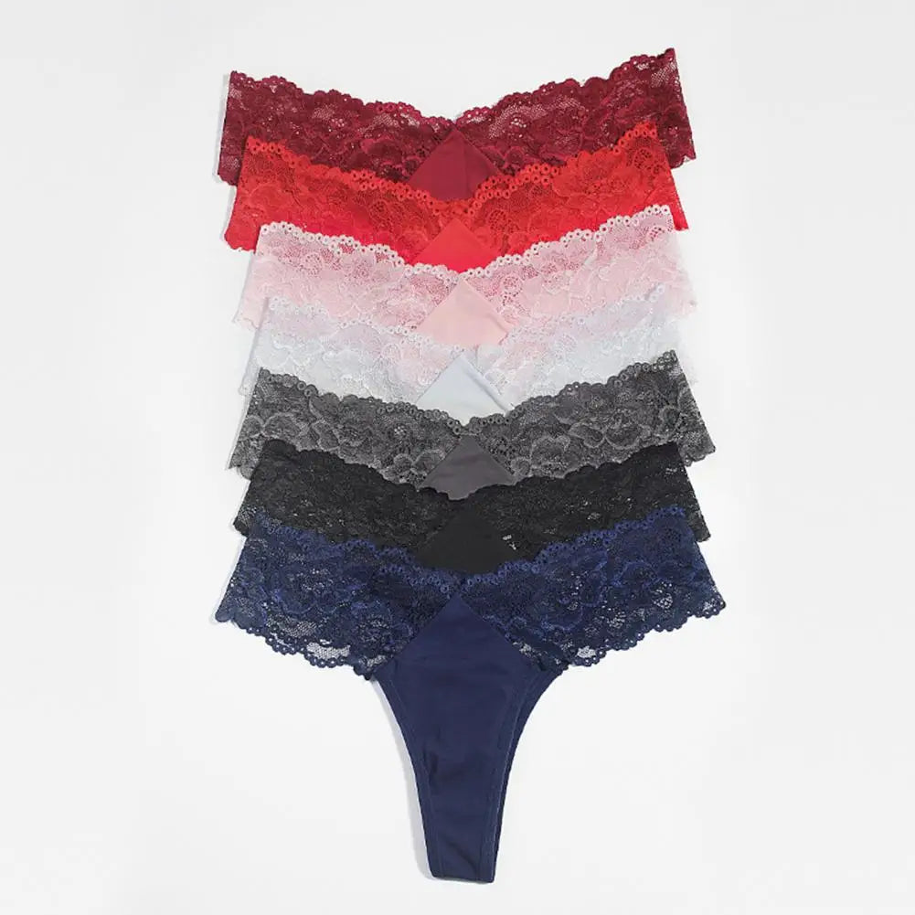 M&T Wear - Women Briefs Underwear Underpants Lightweight See-through Sexy Perspective Mid Waist Lady Panties
