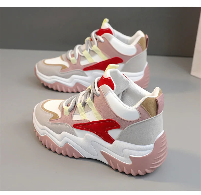 M&T Wear - Breathable Mesh Casual Shoes Woman Heels Loafers