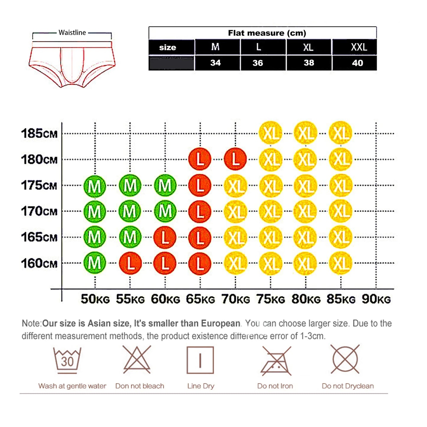 M&T Wear - Men Underwear Male Underpants Pants Low Rise Men Underwear Comfortable Breathable Briefs New Arrival