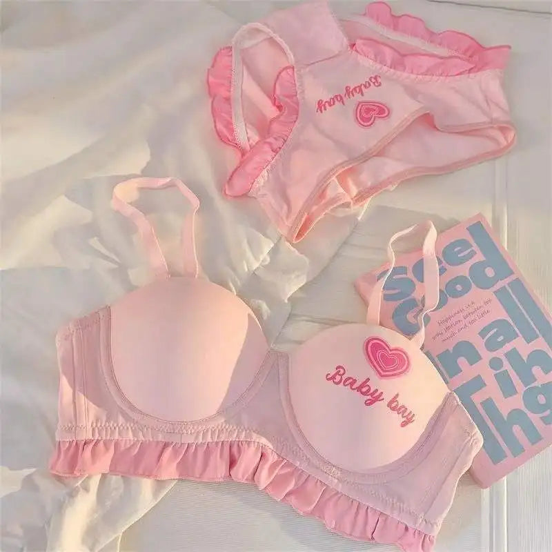 M&T Wear - Lingerie for Girls, A Bra Cover Set Without Underwire That Makes Women Look Rounder and Larger Bra set