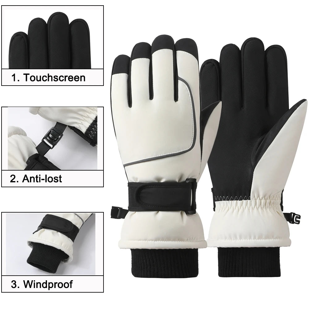 M&T Wear - Winter Gloves for Men Women, Waterproof Thermal Snow Ski Gloves Outdoor - Work, Hiking, Skiing, Running, Biking, Riding Glove