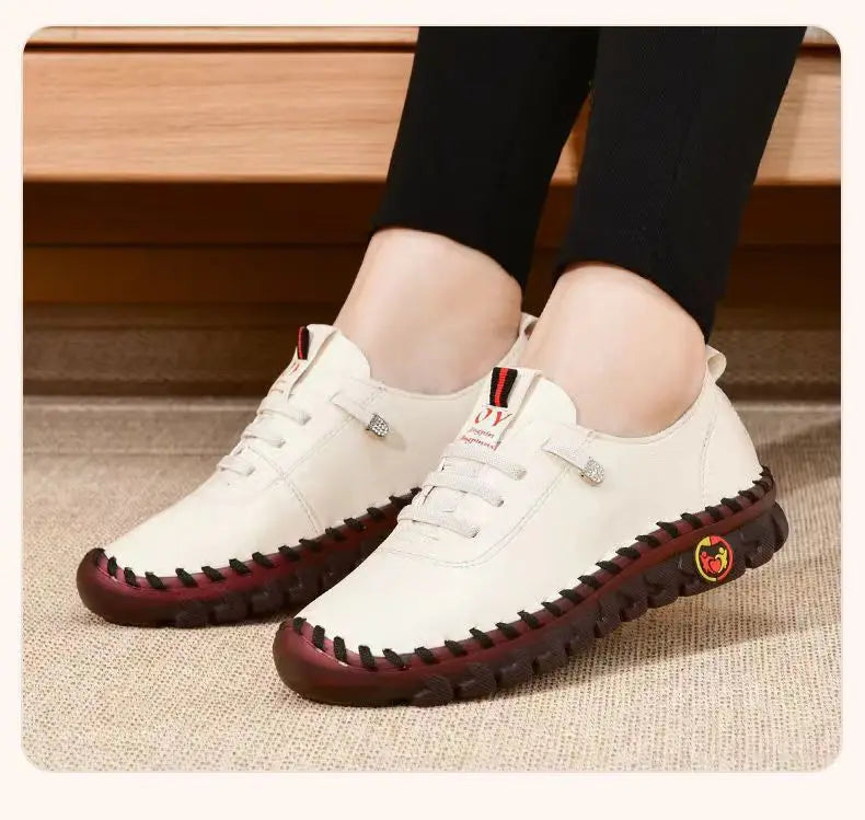 M&T Wear - Women's Flat Shoes New Orthopedic Loafers Woman Moccasins Stitched Slip On Ballet Flats For Women Nurse Shoes Medical