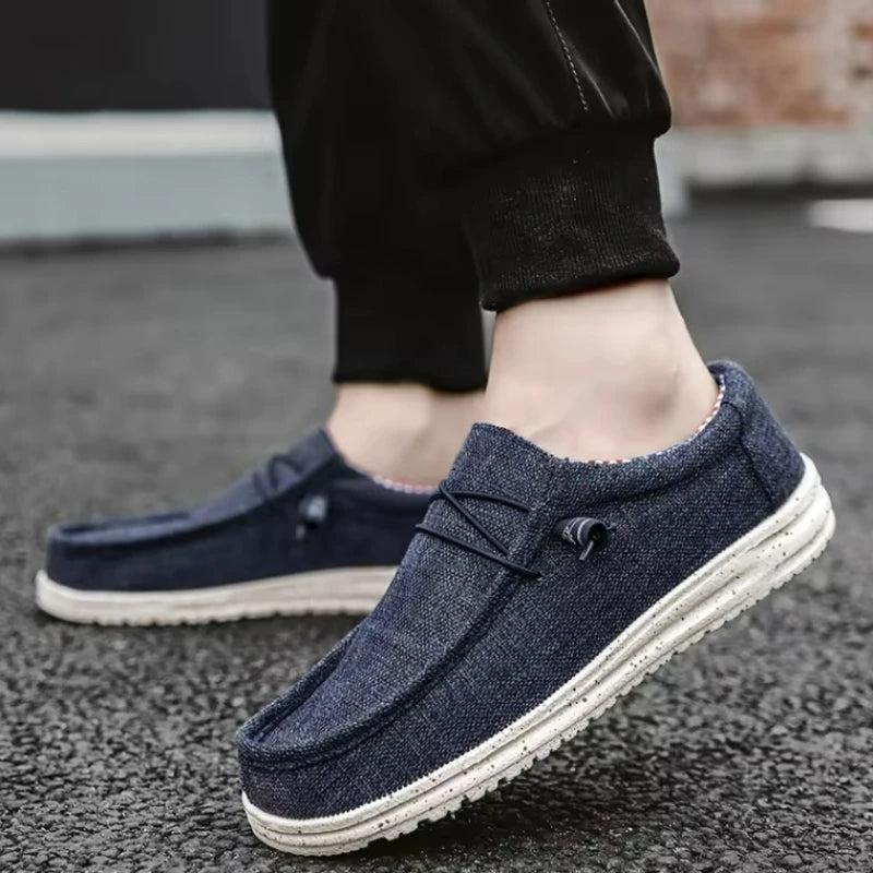 M&T Wear - Men's Casual Shoes Lightweight Loafers Soft man Canvas Shoes Vulcanized Shoes for men Driving Flat Shoe Slip-on Outdoor Sneakers