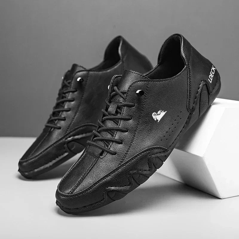 M&T Wear - Men's Casual Shoes Lace Up Comfortable Soft Non Slip Durable Walking Shoes Classic Fashionable Trendy Park Walking Travel Shoes