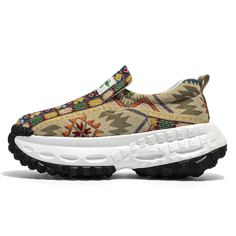 M&T Wear - Men Shoes New Casual Shoes Soft Casual Sneaker Breathable Running Shoes For Man Bohemian Style Canvas Shoes