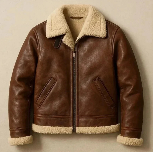 M&T Wear - 100% Leather and Wool Jacket (5-Years Cash Back Leather Guarantee)