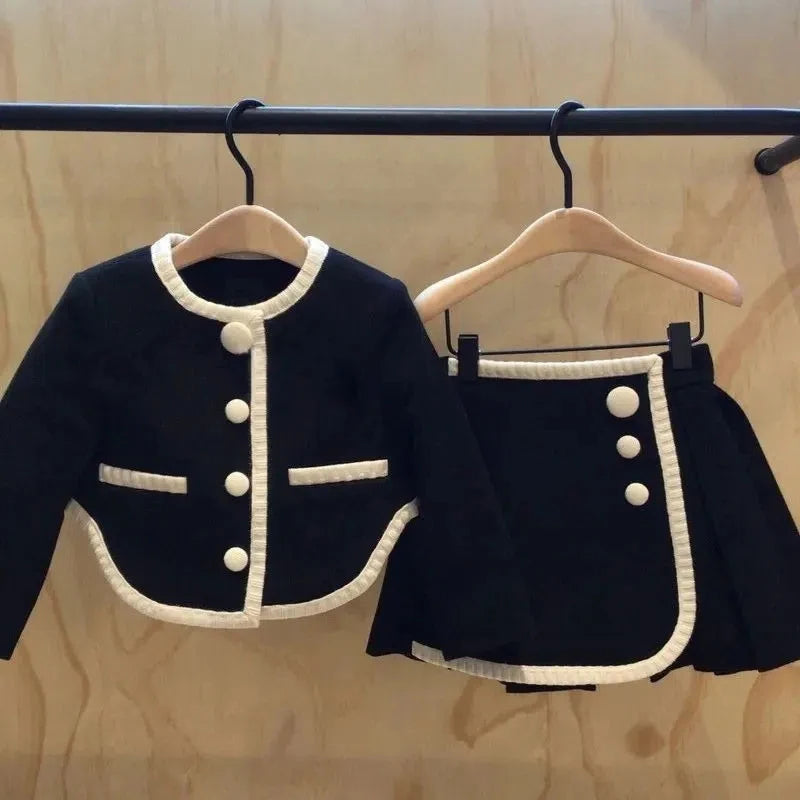 M&T Wear - Girls Jacket Leather Motorcycle Kids Coats Fleece Children Jacket Winter Autumn
